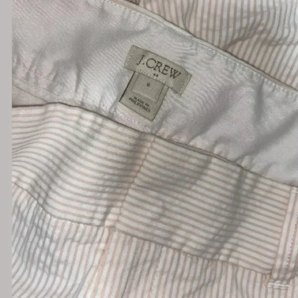 J Crew pinstriped women’s bermuda shorts style F1236 flat front size 6 - Picture 5 of 6